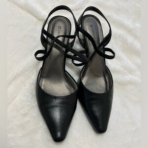 Naturalizer Black Strappy Pumps Heels size 11